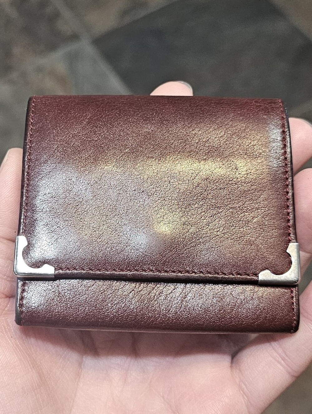 Vintage Cartier Paris Must de Cartier Square Coin Purse - MSRP $390 - 1990s